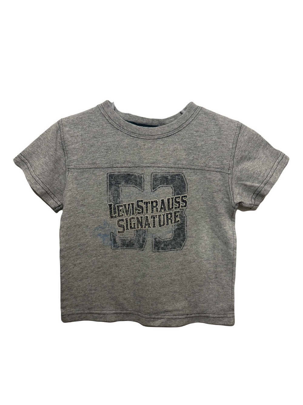 Levi Strauss Signature Grey Kids Graphic Short Sleeve Tee